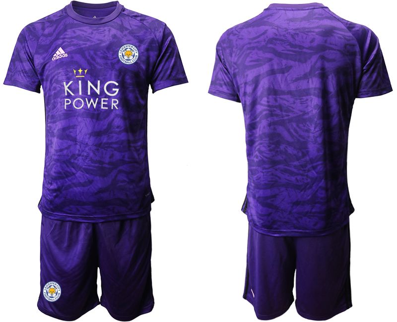 Men 2019-2020 club Leicester City purple Goalkeeper Soccer Jersey